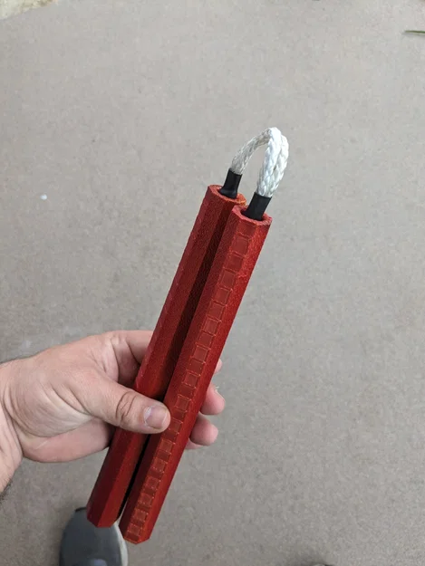 Nunchaku (Đồ trang trí/in 3D) – Chỉ dùng để luyện tập - Image 2