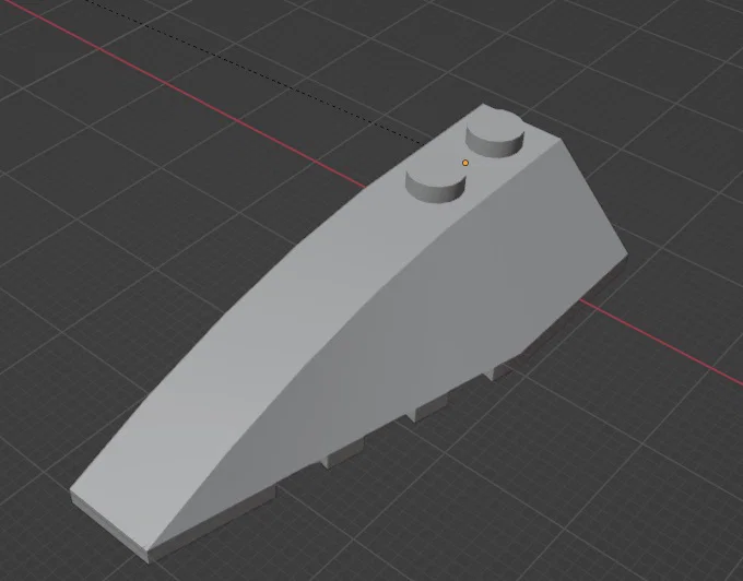Mảnh ghép Lego Wedge 6x2 Left 41748 (File in 3D miễn phí) - Image 1