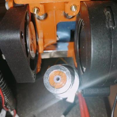 Ngàm lắp hotend E3D V6 dùng Orbiter v1.5 (có gắn BLTouch & quạt 5015)