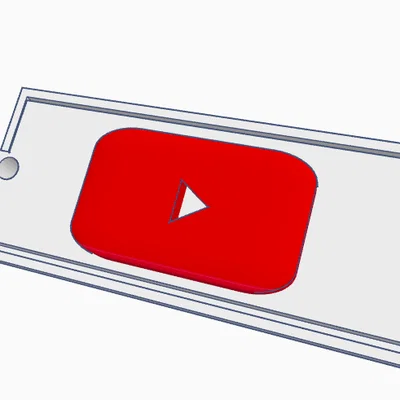 Móc khóa YouTube in 3D: Phụ kiện cá tính cho tín đồ công nghệ