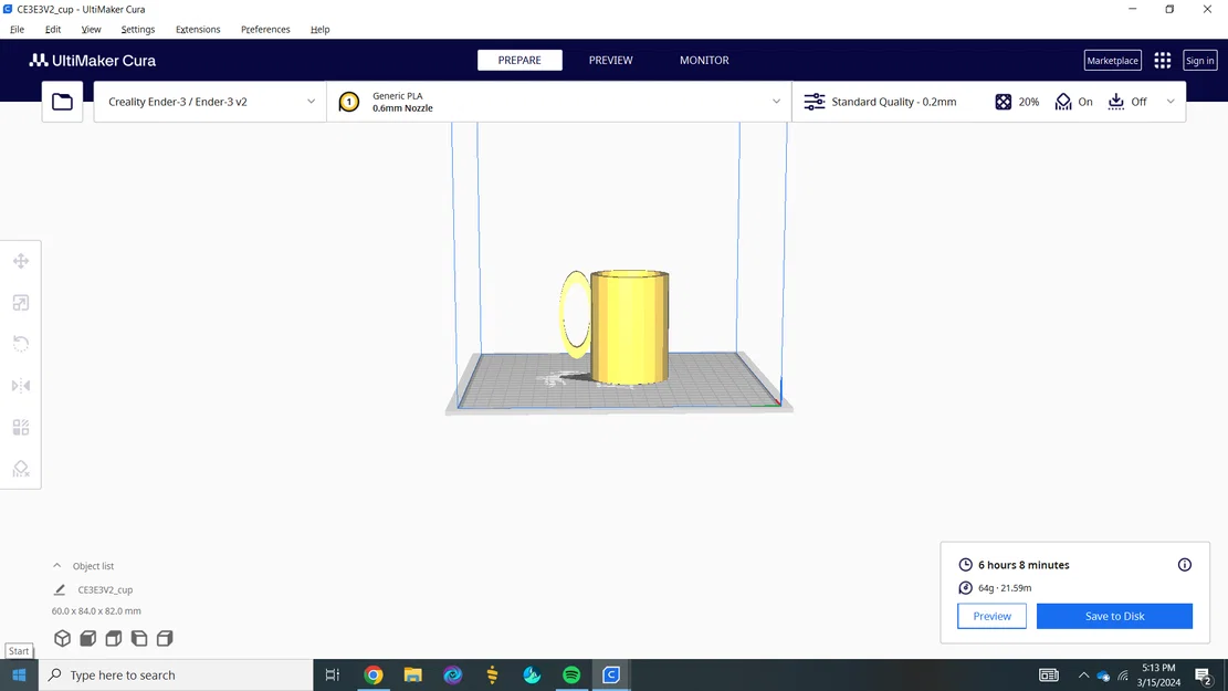 Mô hình chiếc cốc (mug) in 3D đơn giản, hữu ích cho mọi không gian - Image 1