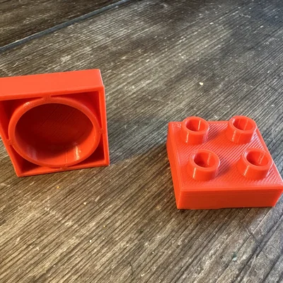 Adapter Marble Run Duplo (Đáy Ống/Đỉnh Duplo)