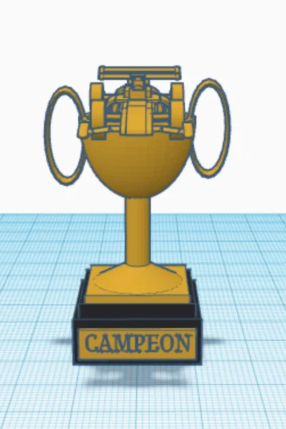 Mô hình cúp vô địch xe đua F1 (Trofeo F1) tự in 3D độc đáo - Image 1