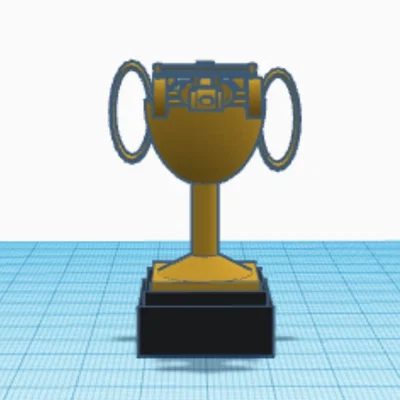 Mô hình cúp vô địch xe đua F1 (Trofeo F1) tự in 3D độc đáo