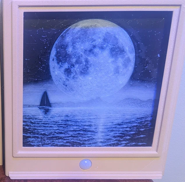 Khung tranh 3D 200mm có đèn LED cảm biến chuyển động - Image 2
