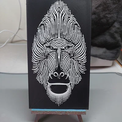 Chân dung Khỉ đầu chó (Baboon) 1