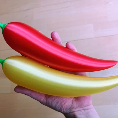 Mô hình quả ớt 3D (Large Chilli) - Đạo cụ trang trí độc đáo