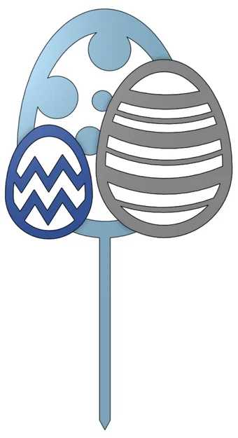 Zápich do květináče - Velikonoční vajíčka - Image 1