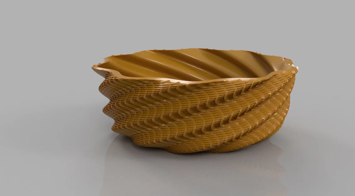 Tô trang trí họa tiết lưới 3D thanh lịch - In Vase Mode cực đẹp - Image 1