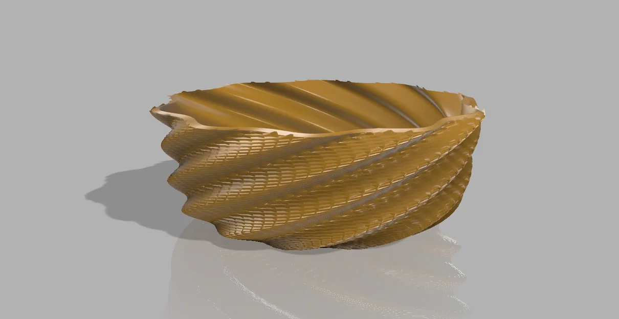 Tô trang trí họa tiết lưới 3D thanh lịch - In Vase Mode cực đẹp - Image 3
