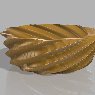Tô trang trí họa tiết lưới 3D thanh lịch - In Vase Mode cực đẹp