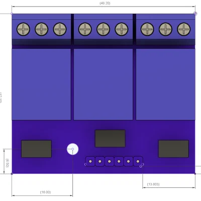 Vỏ Case cho Board Relay 3 Kênh (Print-in-Place)