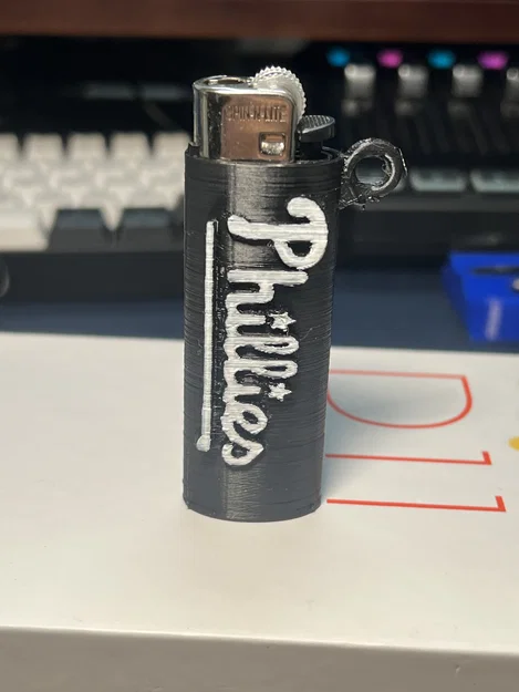 Vỏ bọc bật lửa Phillies kèm móc khóa in 3D độc đáo - Image 1