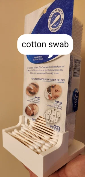 Giá đỡ hộp tăm bông (Cotton Swab package holder) - Image 1