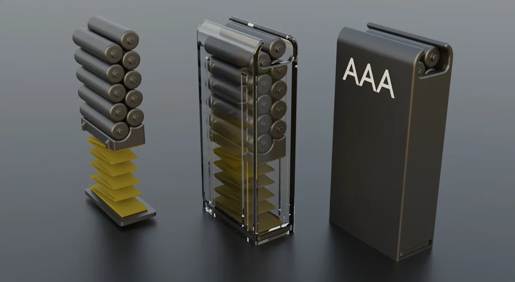 Khay đựng pin AAA kiểu magazine (Magazine Battery holder AAA) - Image 1