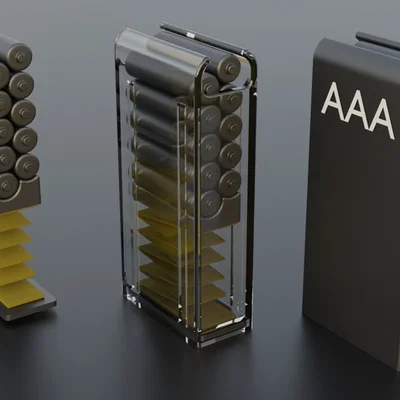 Khay đựng pin AAA kiểu magazine (Magazine Battery holder AAA)