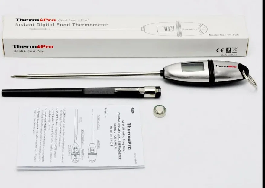 Hộp nướng BBQ gắn nhiệt kế (thermometer barbecue box) - Image 3