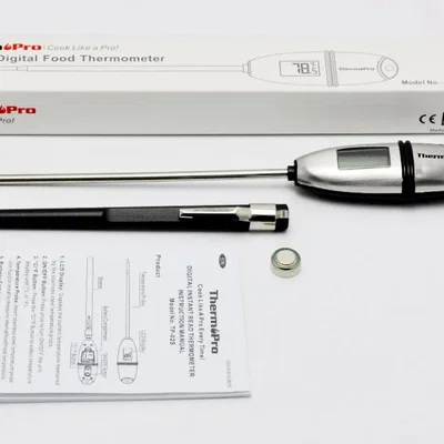 Hộp nướng BBQ gắn nhiệt kế (thermometer barbecue box)