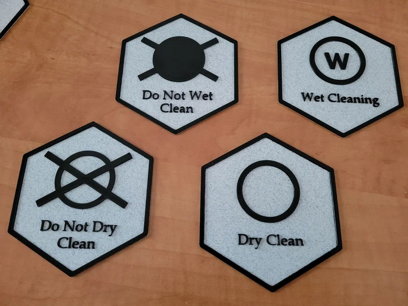 Trang trí Hex phòng giặt – Series 4 – Dry Clean - Image 1