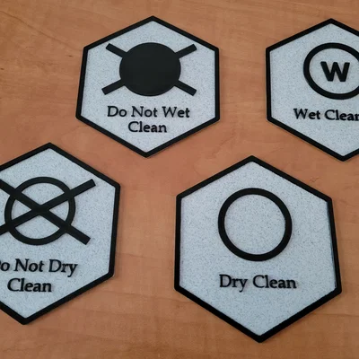 Trang trí Hex phòng giặt – Series 4 – Dry Clean