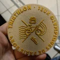 Pictogram môn thể thao Olympic Paris 2024 (Triathlon & Climbing) dạng đĩa - Thumbnail 1