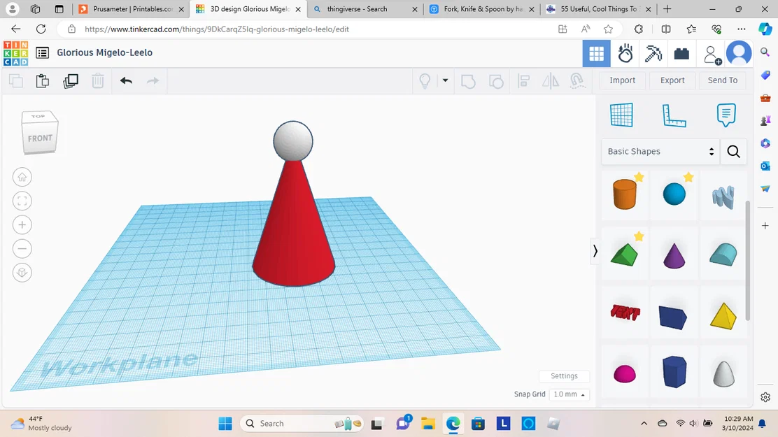 Mô hình nón ông già Noel 3D (Santa hat) xinh xắn trang trí Giáng sinh - Image 1