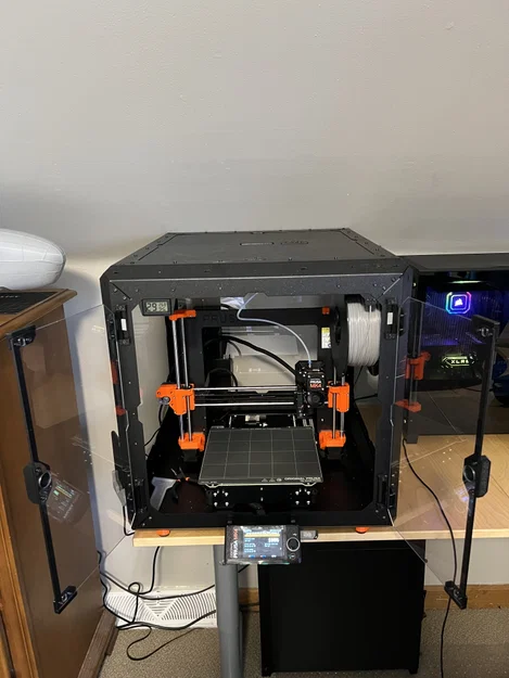 Phụ kiện chặn cửa Prusa Enclosure giúp mở cửa thông gió khi in 3D - Image 2