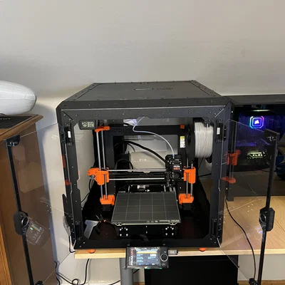 Phụ kiện chặn cửa Prusa Enclosure giúp mở cửa thông gió khi in 3D