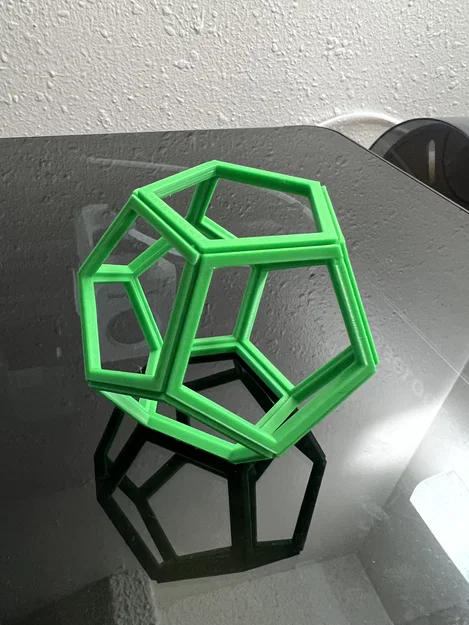 Khung hình học Dodecahedron (Khối 12 mặt) độc đáo trang trí 3D - Image 1