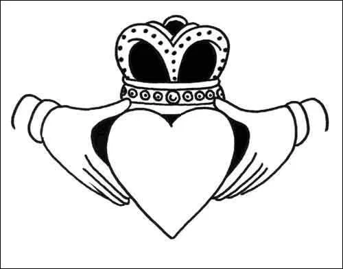 Claddagh Keytag (Móc khóa Claddagh) - Image 2
