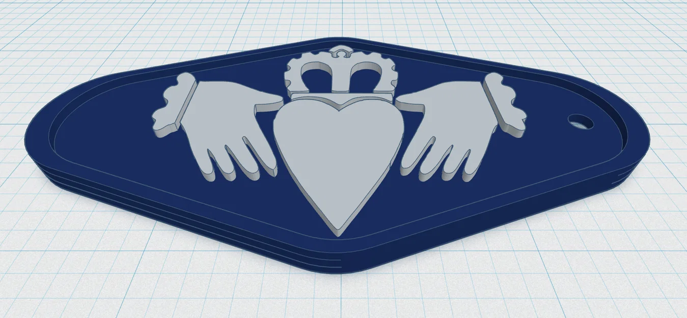 Claddagh Keytag 3 - Image 1