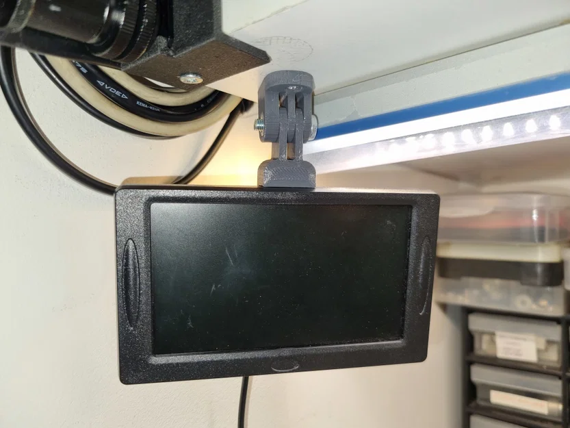 Ngàm GoPro gắn LCD camera lùi (Gopro Mount for reversing LCD) - Image 1