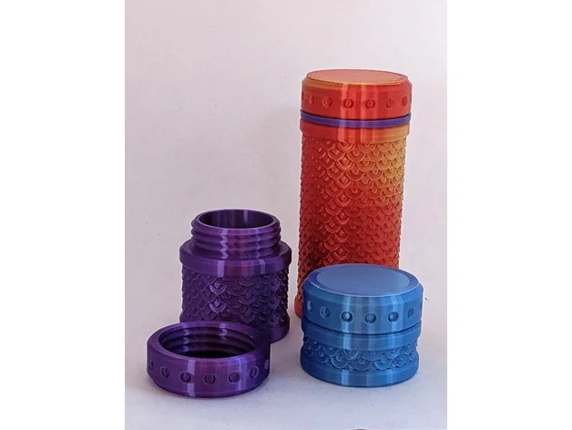 Bộ 6 Mẫu Hộp Đựng Đồ Textured Container Tùy Chỉnh - In 3D - Image 1