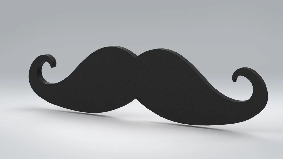 Mô hình ria mép 3D (Moustache) trang trí siêu đơn giản và độc đáo - Image 1
