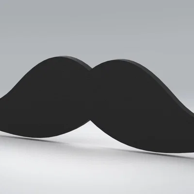 Mô hình ria mép 3D (Moustache) trang trí siêu đơn giản và độc đáo