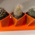 Bộ ba chậu cây cảnh mini (Triple pots) in 3D xinh xắn - Thumbnail 1