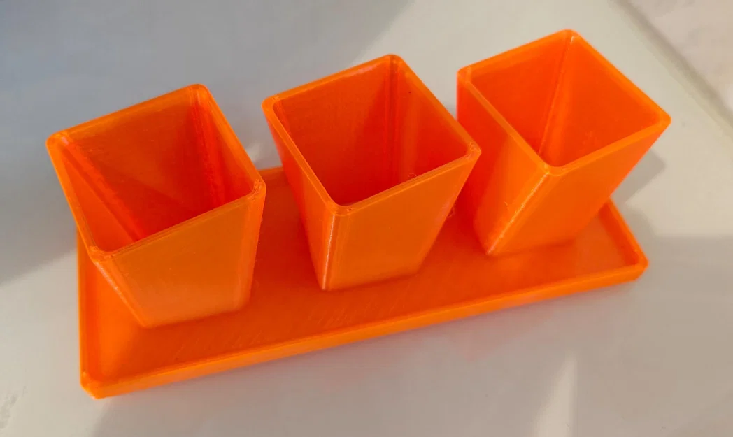 Bộ ba chậu cây để bàn mini 3D in - Thiết kế gọn gàng, tinh tế - Image 2