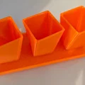 Bộ ba chậu cây để bàn mini 3D in - Thiết kế gọn gàng, tinh tế - Thumbnail 2