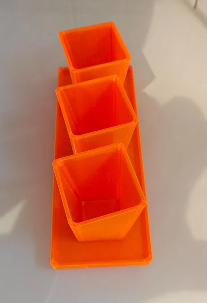 Bộ ba chậu cây để bàn mini 3D in - Thiết kế gọn gàng, tinh tế - Image 3