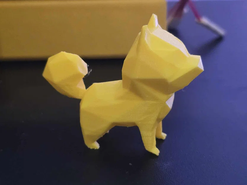 Mô hình Low Poly Shiba Inu in 3D dễ thương cho mọi không gian - Image 1