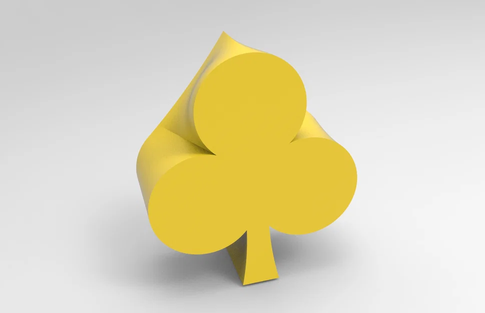 Mô hình trang trí biểu tượng bài tây Pique và Trèfle 3D - Image 1