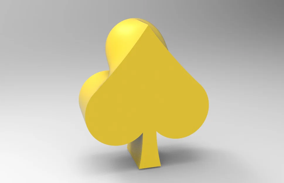 Mô hình trang trí biểu tượng bài tây Pique và Trèfle 3D - Image 2