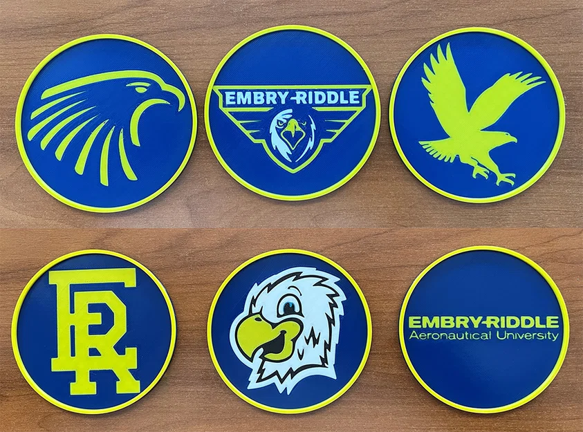 Bộ Đế Lót Ly Embry-Riddle Aeronautical University (6 mẫu) - Image 1