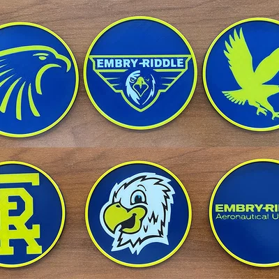 Bộ Đế Lót Ly Embry-Riddle Aeronautical University (6 mẫu)