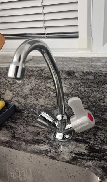 Tay vặn vòi nước (Faucet Handle) nâng cấp in 3D tiện lợi - Image 2
