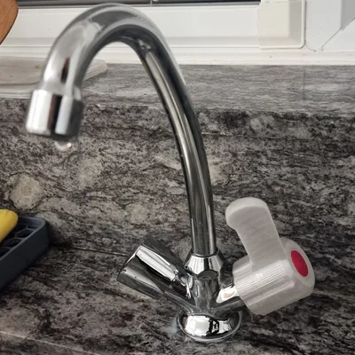 Tay vặn vòi nước (Faucet Handle) nâng cấp in 3D tiện lợi