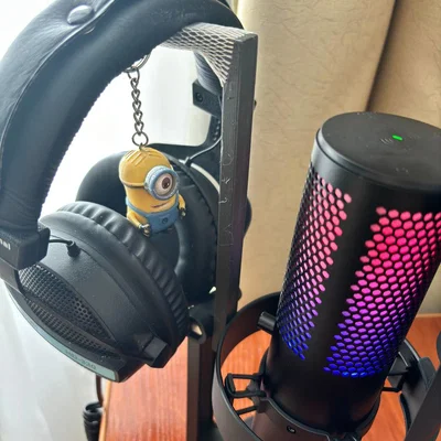 Giá treo tai nghe gắn chân đế micro FIFINE RGB MIC A9