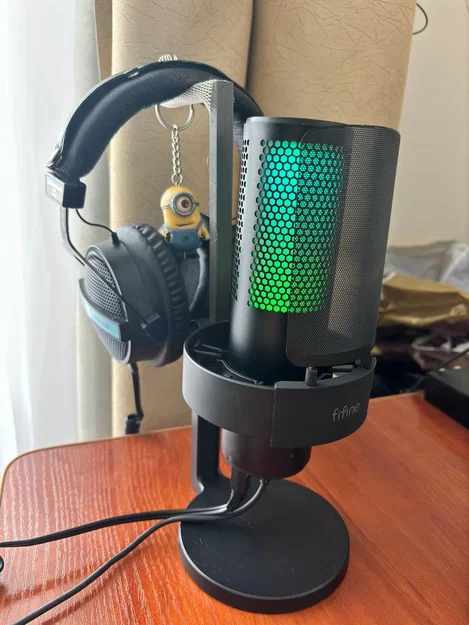 Giá treo tai nghe gắn chân đế micro FIFINE RGB MIC A9 - Image 5