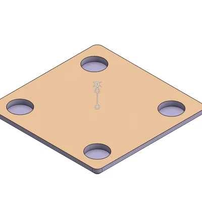 Hộp Gridfinity đựng magnet dispenser (nam châm đặt bên trong)
