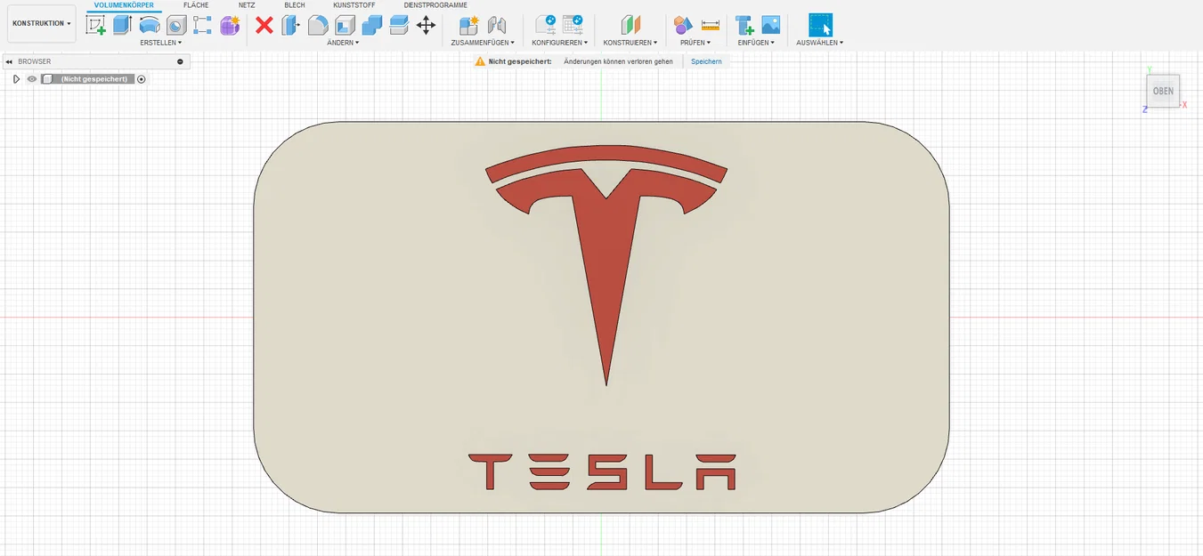 Mô hình logo Tesla trang trí in 3D - Tùy chỉnh màu sắc độc đáo - Image 1